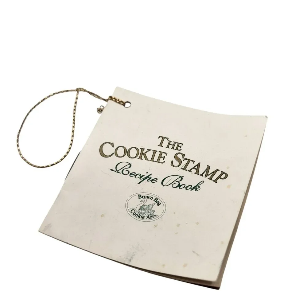 Vintage Cookie Stamp Angel Cherub Cupid Brown Bag Cookie Art Holiday Baking